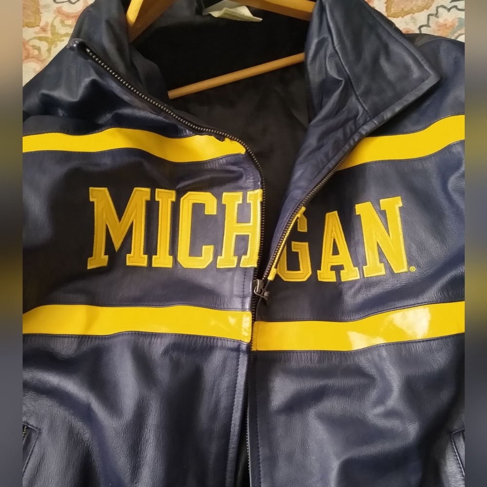 University of Michigan vintage leather jacket
